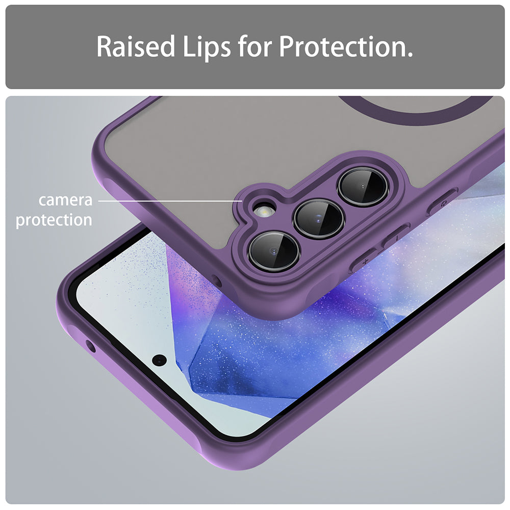MagSafe-deksel for Samsung Galaxy A35 5G A356, Techsuit, HaloFrost II, Lilla