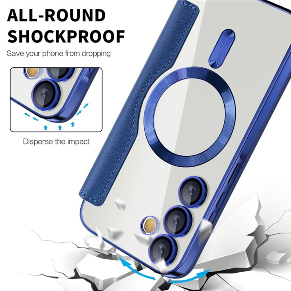 MagSafe-deksel for Samsung Galaxy A35 5G A356, Techsuit, SmartMag Book, Blå