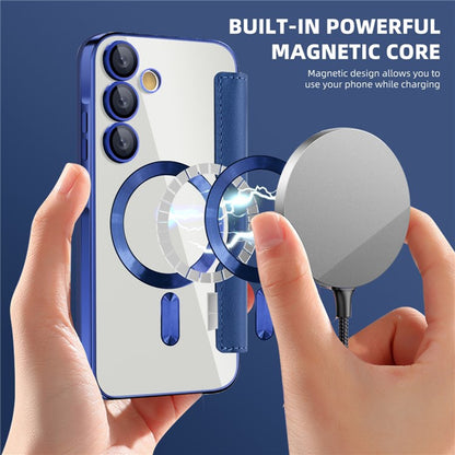 MagSafe-deksel for Samsung Galaxy A35 5G A356, Techsuit, SmartMag Book, Blå