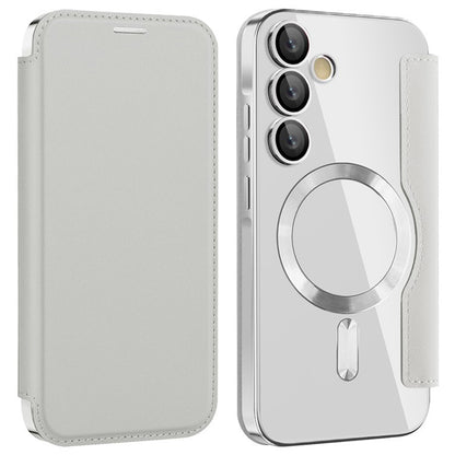 MagSafe-deksel for Samsung Galaxy A35 5G A356, Techsuit, SmartMag Book, Grå