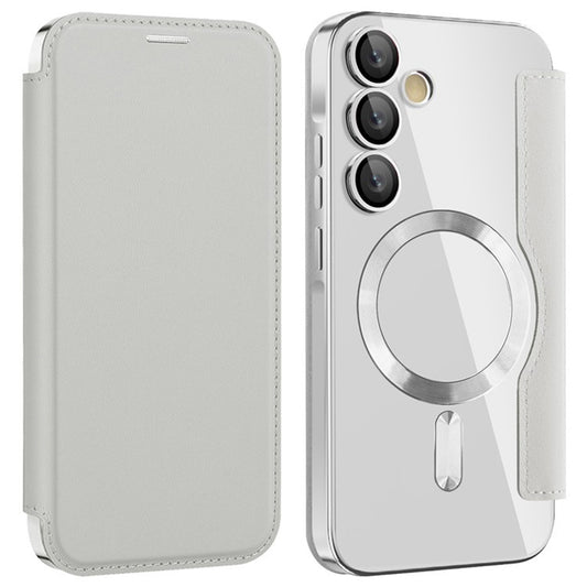 MagSafe-deksel for Samsung Galaxy A35 5G A356, Techsuit, SmartMag Book, Grå