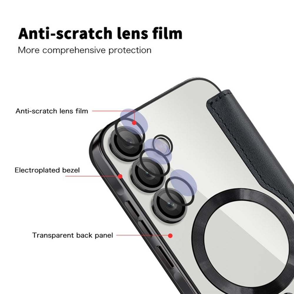 MagSafe-deksel for Samsung Galaxy A35 5G A356, Techsuit, SmartMag Book, svart