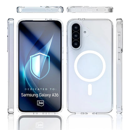 MagSafe-deksel for Samsung Galaxy A36 A366, 3MK, Armor MagCase, Transparent