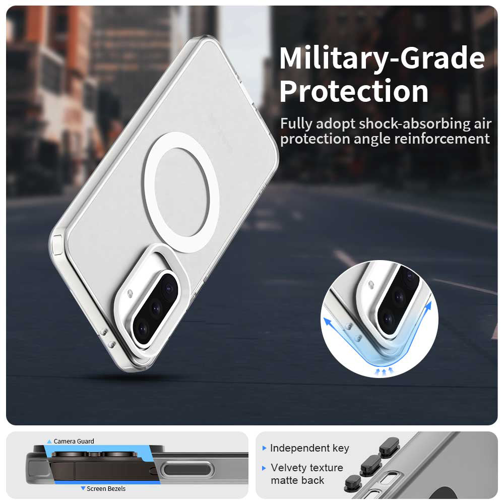 MagSafe-deksel for Samsung Galaxy A36 A366, Techsuit, CandyCase, Hvit