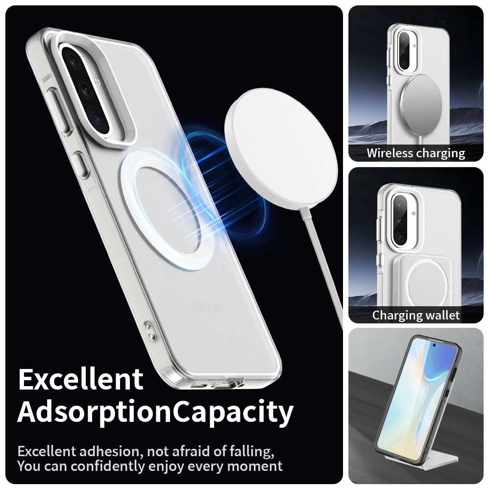 MagSafe-deksel for Samsung Galaxy A36 A366, Techsuit, CandyCase, Hvit