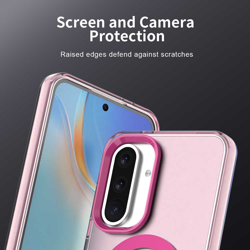 MagSafe-deksel for Samsung Galaxy A36 A366, Techsuit, CandyCase, Rosa
