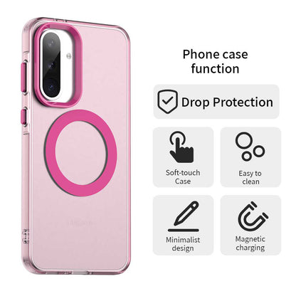 MagSafe-deksel for Samsung Galaxy A36 A366, Techsuit, CandyCase, Rosa