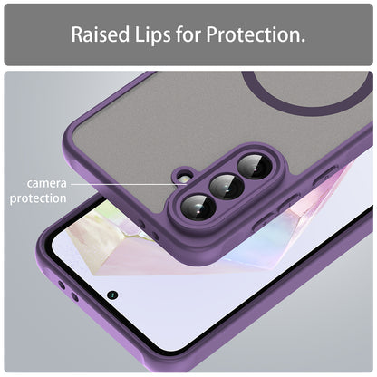 MagSafe-deksel for Samsung Galaxy A36 A366, Techsuit, HaloFrost II, Lilla