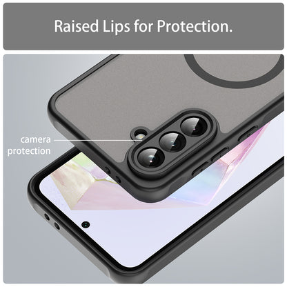MagSafe-deksel for Samsung Galaxy A36 A366, Techsuit, HaloFrost II, Svart