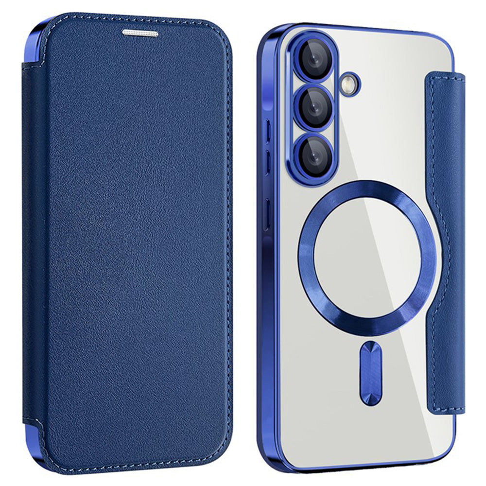 MagSafe-deksel for Samsung Galaxy A36 A366, Techsuit, SmartMag Book, Blå