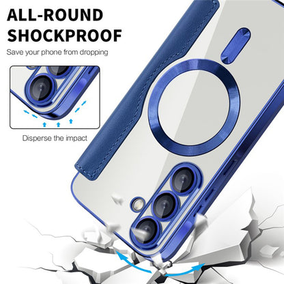 MagSafe-deksel for Samsung Galaxy A36 A366, Techsuit, SmartMag Book, Blå