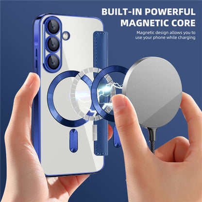 MagSafe-deksel for Samsung Galaxy A36 A366, Techsuit, SmartMag Book, Blå