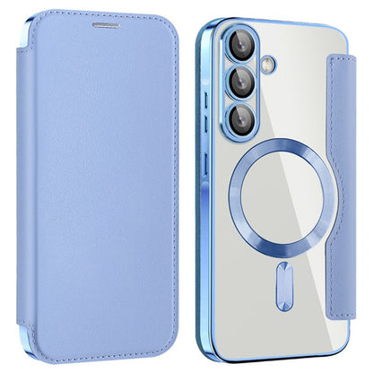 MagSafe-deksel for Samsung Galaxy A36 A366, Techsuit, SmartMag Book, Blå