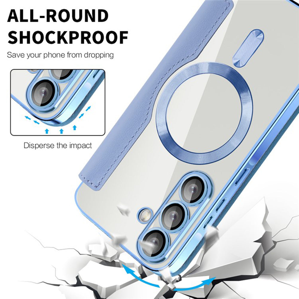MagSafe-deksel for Samsung Galaxy A36 A366, Techsuit, SmartMag Book, Blå