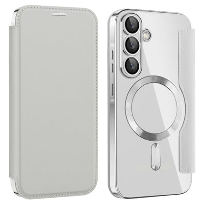 MagSafe-deksel for Samsung Galaxy A36 A366, Techsuit, SmartMag Book, Grå