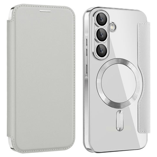 MagSafe-deksel for Samsung Galaxy A36 A366, Techsuit, SmartMag Book, Grå