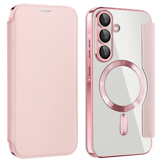 MagSafe-deksel for Samsung Galaxy A36 A366, Techsuit, SmartMag Book, Rosa