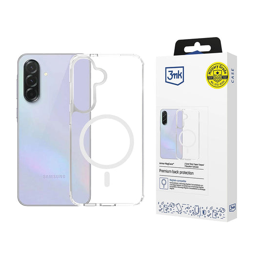 MagSafe deksel for Samsung Galaxy A37 5G, 3MK, Armor MagCase, Gjennomsiktig