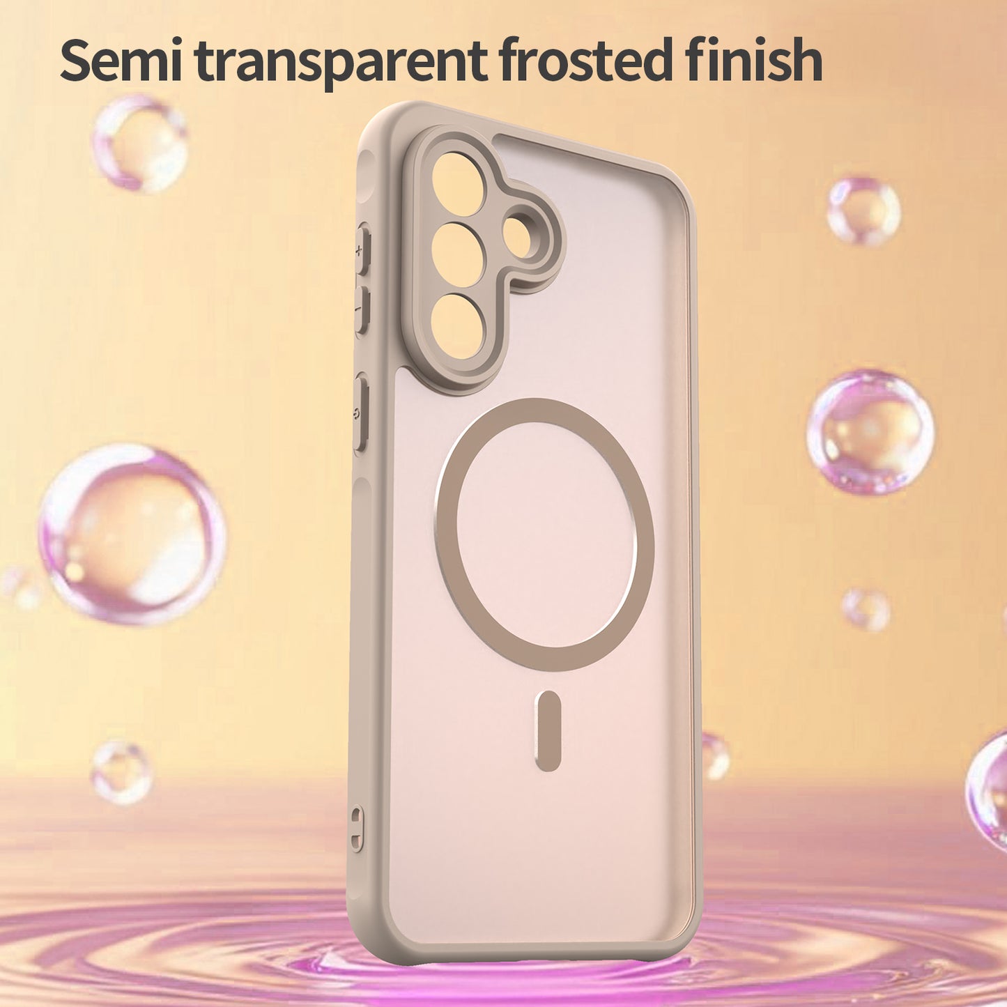 MagSafe-deksel for Samsung Galaxy A37 5G, Techsuit, HaloFrost II, Gull