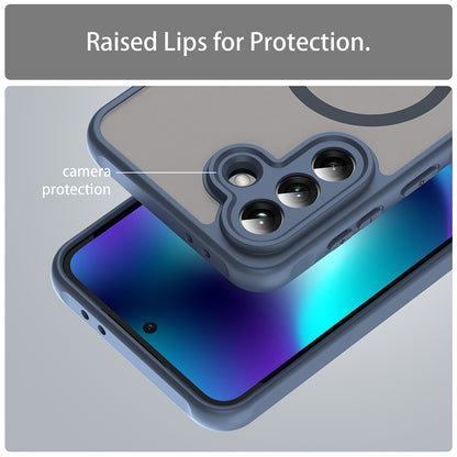 MagSafe-deksel for Samsung Galaxy A37 5G, Techsuit, HaloFrost II, Marineblå