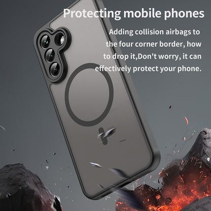 MagSafe-deksel for Samsung Galaxy A37 5G, Techsuit, HaloFrost II, Svart