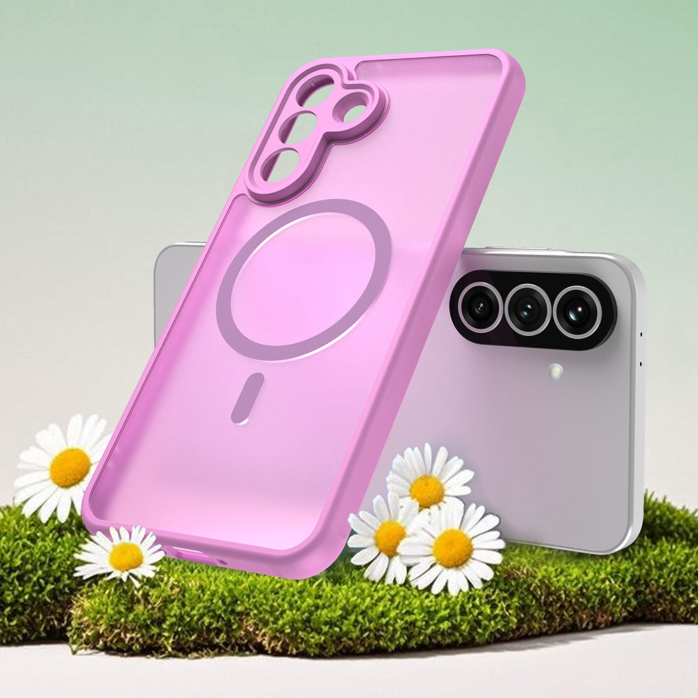 MagSafe-deksel for Samsung Galaxy A37 5G, Techsuit, HaloFrost II, Rosa