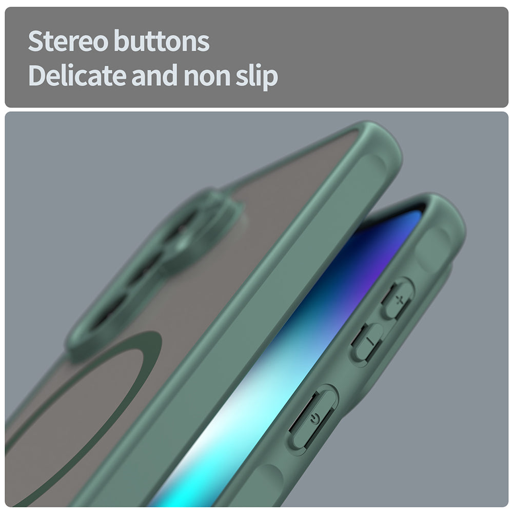 MagSafe-deksel for Samsung Galaxy A37 5G, Techsuit, HaloFrost II, Grønn