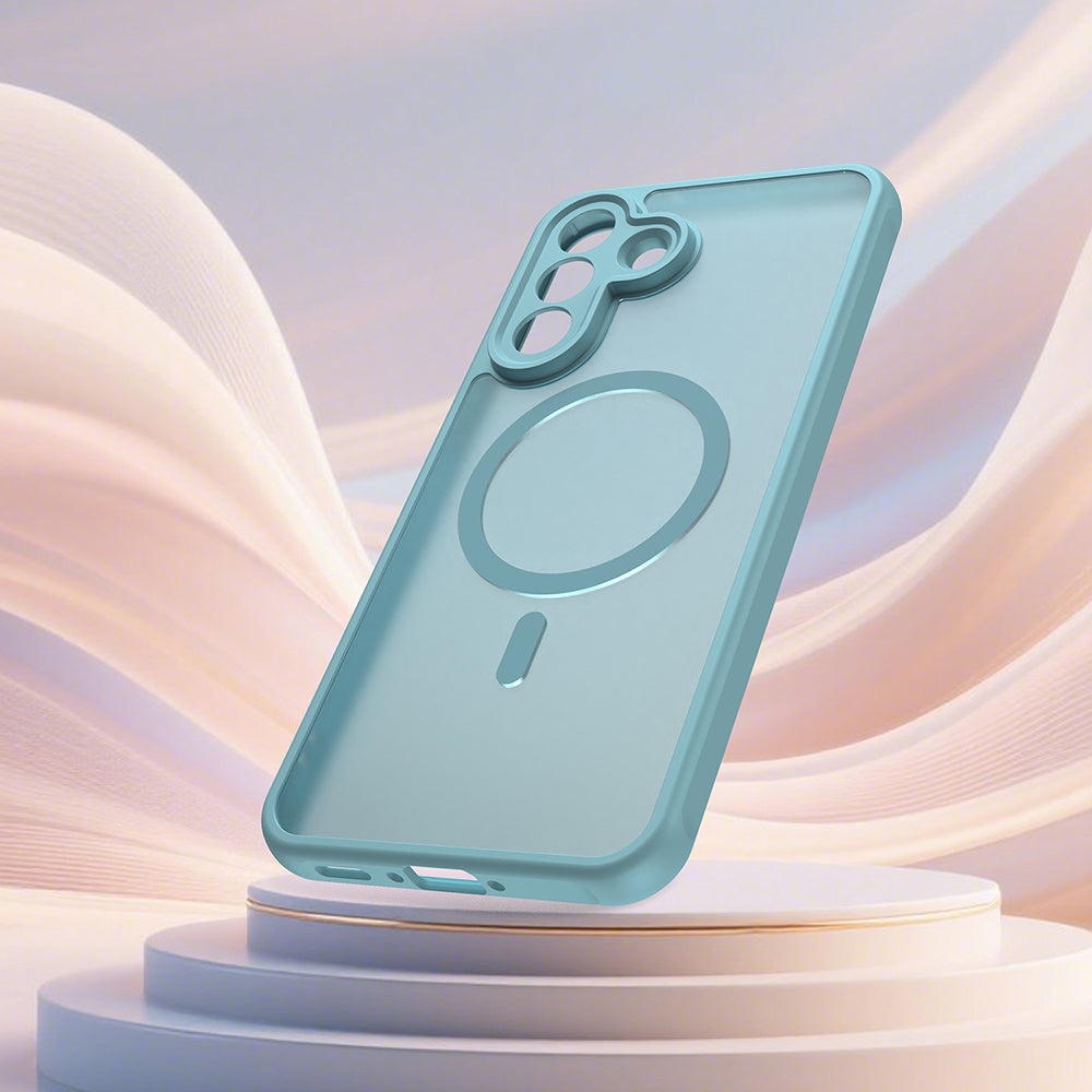 MagSafe-deksel for Samsung Galaxy A37 5G, Techsuit, HaloFrost II, Lys Grønn