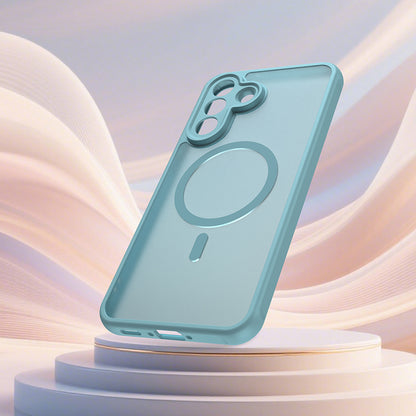 MagSafe-deksel for Samsung Galaxy A37 5G, Techsuit, HaloFrost II, Lys Grønn