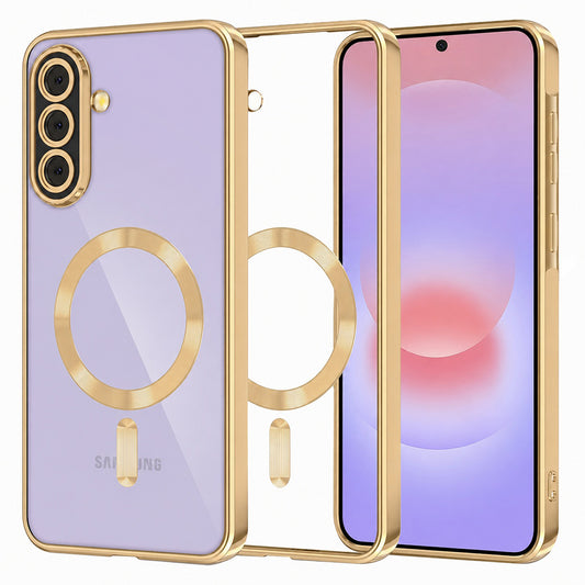 MagSafe-deksel for Samsung Galaxy A37 5G, Techsuit, Luxury Crystal, Gullfarget
