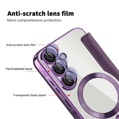 MagSafe-deksel for Samsung Galaxy A37 5G, Techsuit, SmartMag Book, Lilla