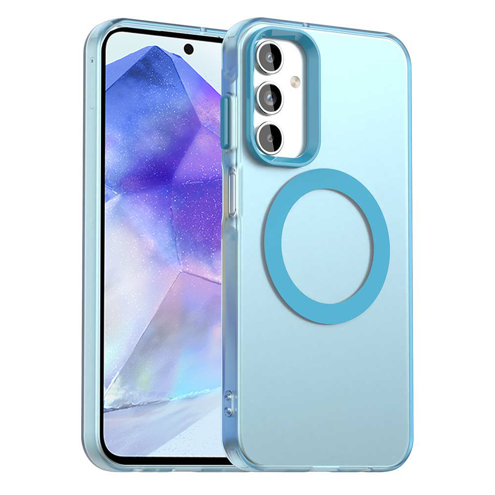 MagSafe-deksel for Samsung Galaxy A55 5G A556, Techsuit, CandyCase, Blå