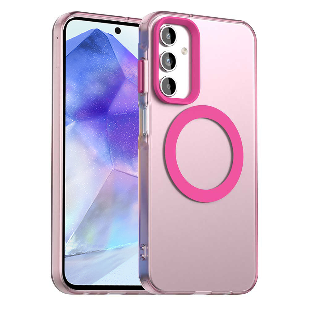 MagSafe-deksel for Samsung Galaxy A55 5G A556, Techsuit, CandyCase, Rosa