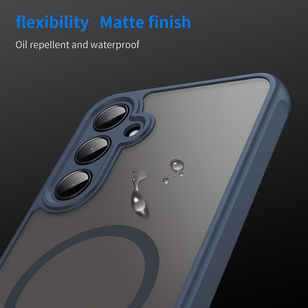 MagSafe-deksel for Samsung Galaxy A55 5G A556, Techsuit, HaloFrost II, Marineblå