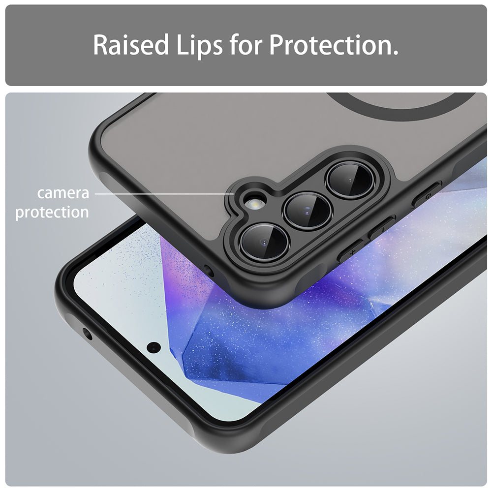 MagSafe-deksel for Samsung Galaxy A55 5G A556, Techsuit, HaloFrost II, svart