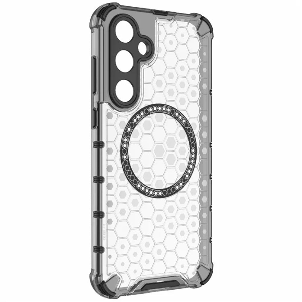 MagSafe-deksel for Samsung Galaxy A55 5G A556, Techsuit, HoneyComb Shield, Hvit