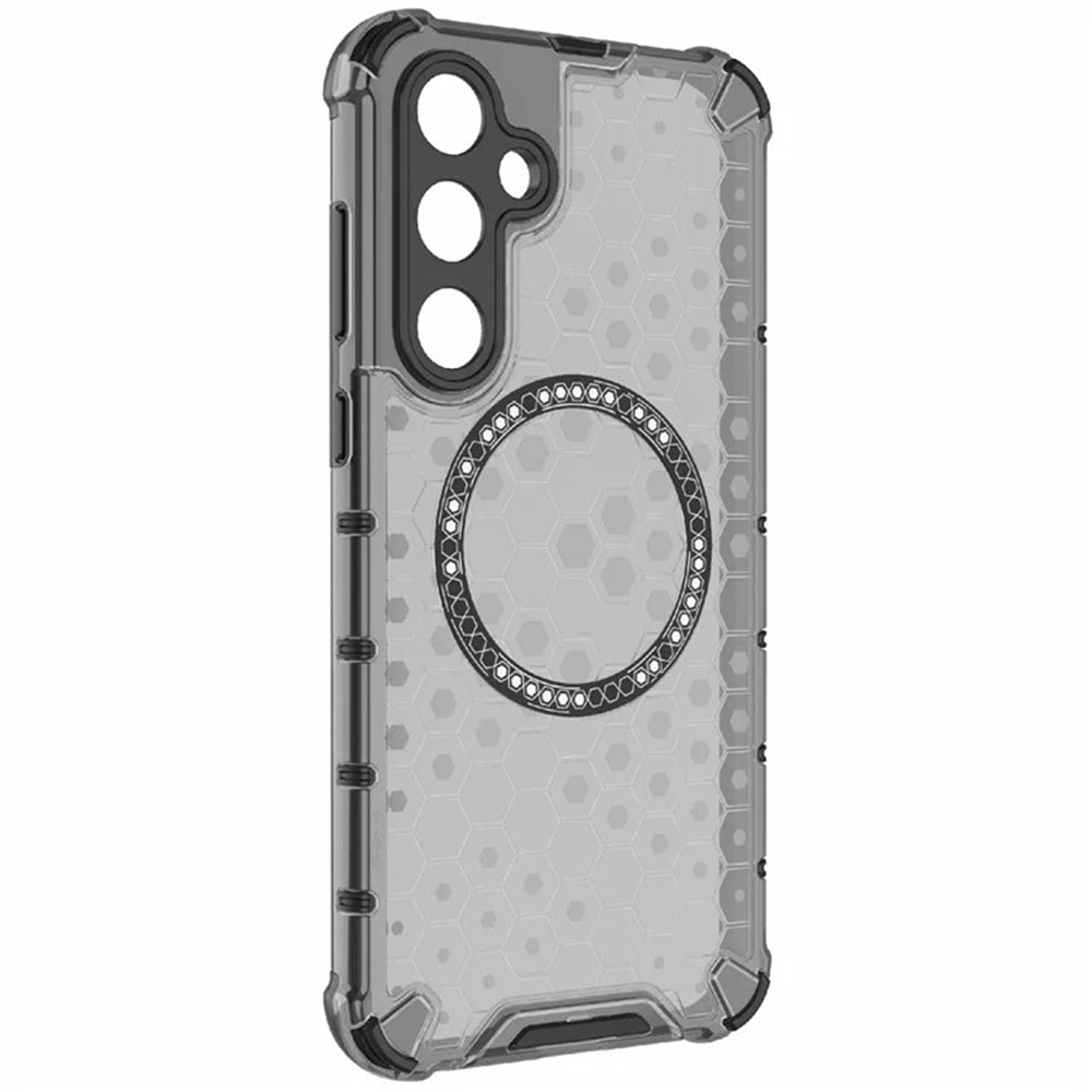 MagSafe-deksel for Samsung Galaxy A55 5G A556, Techsuit, HoneyComb Shield, svart