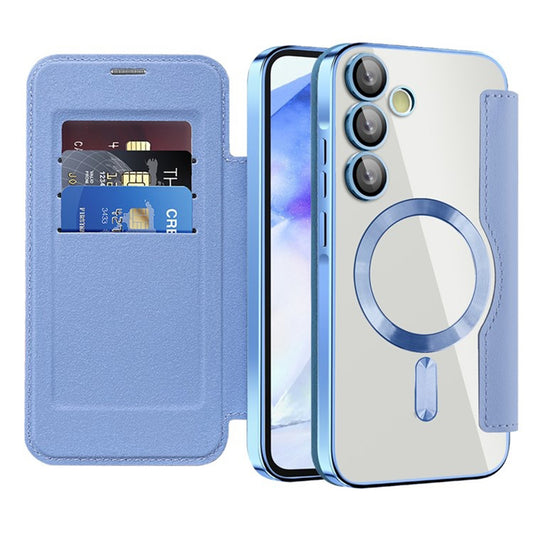 MagSafe-deksel for Samsung Galaxy A55 5G A556, Techsuit, SmartMag Book, Blå