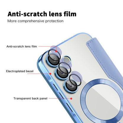 MagSafe-deksel for Samsung Galaxy A55 5G A556, Techsuit, SmartMag Book, Blå