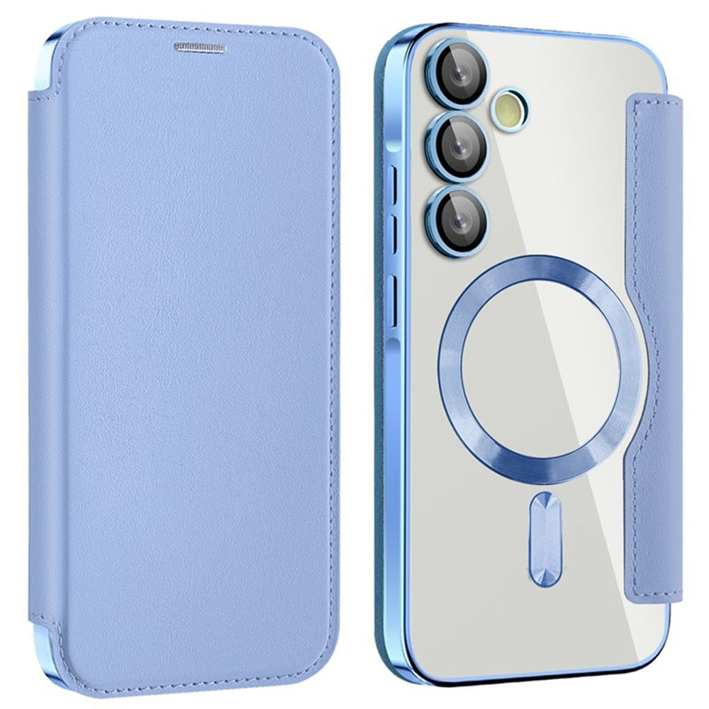 MagSafe-deksel for Samsung Galaxy A55 5G A556, Techsuit, SmartMag Book, Blå