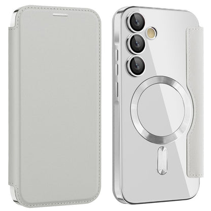 MagSafe-deksel for Samsung Galaxy A55 5G A556, Techsuit, SmartMag Book, Grå