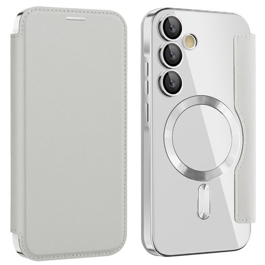 MagSafe-deksel for Samsung Galaxy A55 5G A556, Techsuit, SmartMag Book, Grå