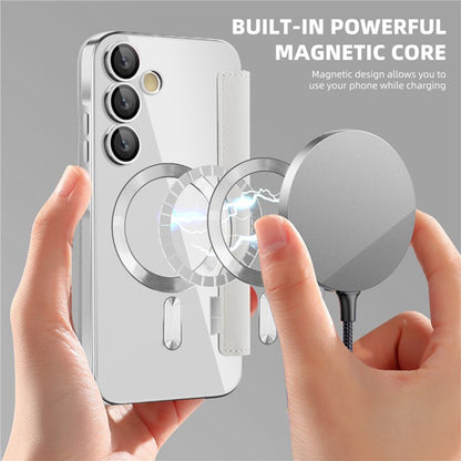 MagSafe-deksel for Samsung Galaxy A55 5G A556, Techsuit, SmartMag Book, Grå