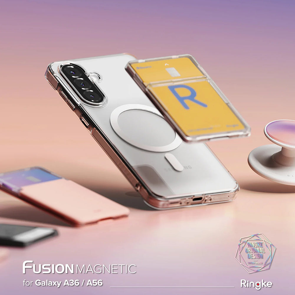 MagSafe-deksel for Samsung Galaxy A56 A566 / A36 A366, Ringke, Fusion, Transparent
