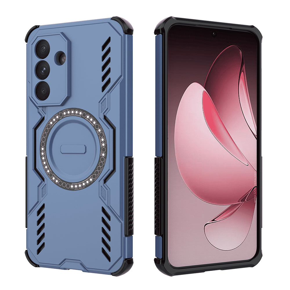 MagSafe-deksel for Samsung Galaxy A56 A566, Techsuit, ArmorMag, Blå