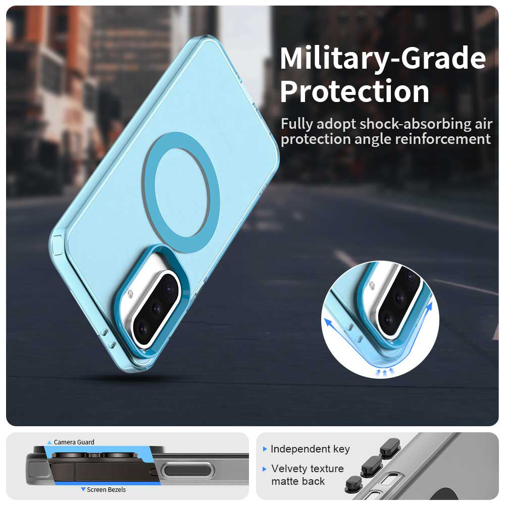 MagSafe-deksel for Samsung Galaxy A56 A566, Techsuit, CandyCase, Blå