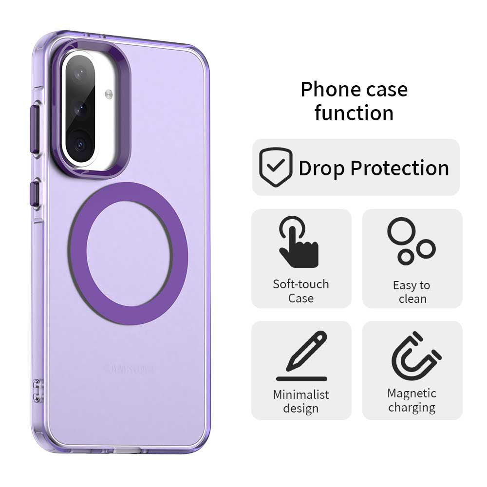MagSafe-deksel for Samsung Galaxy A56 A566, Techsuit, CandyCase, Lilla