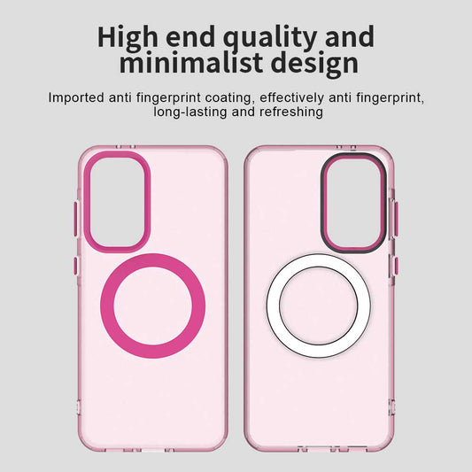 MagSafe-deksel for Samsung Galaxy A56 A566, Techsuit, CandyCase, Rosa