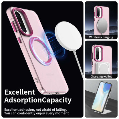 MagSafe-deksel for Samsung Galaxy A56 A566, Techsuit, CandyCase, Rosa