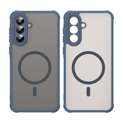MagSafe-deksel for Samsung Galaxy A56 A566, Techsuit, HaloFrost II, Marineblå